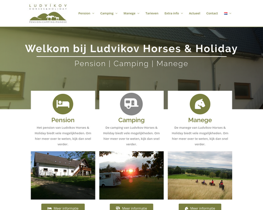 Ludvikov Horses & Holiday Logo