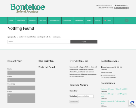 Bontekoe Reizen Logo