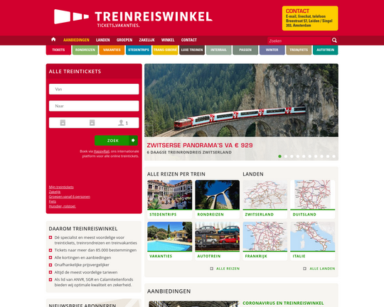 De Treinreiswinkel Logo