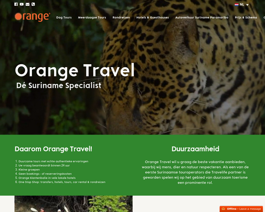 Orange Travel Suriname Logo