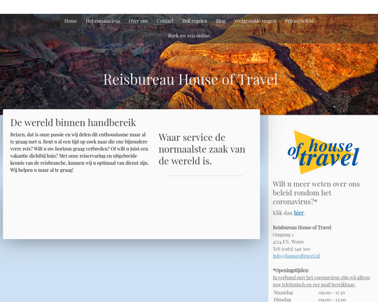 Reisbureau House of Travel Logo
