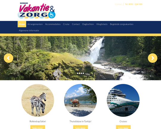 Reisburo Vakantie & Zorg Logo