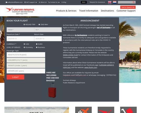 Surinam Airways Logo