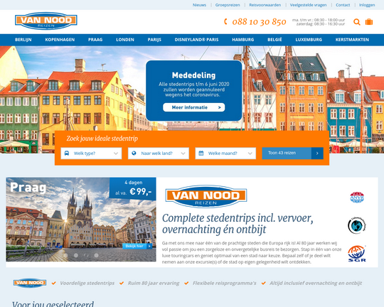 Van Nood Reizen Logo