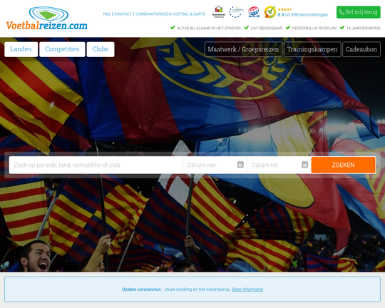 Voetbalreizen.com